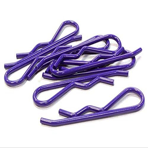 Integy Color Bent-Up Body Clips (8) for 1/5 & 1/4 Size Vehicles(LxW=46x11mm)