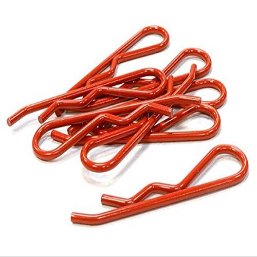 Integy Color Bent-Up Body Clips (8) for 1/5 & 1/4 Size Vehicles(LxW=46x11mm)