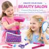 Beauty Hair Stylist Set - Boutique Beauty Salon Fashion Pretend Play Set for Girls with Toy Blow Dryer, Curler, Scissors, Comb, Mirror & Other Styling Tools view 2