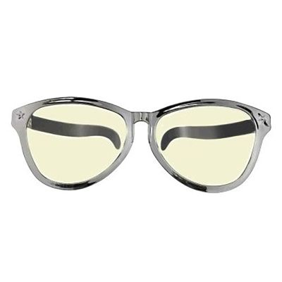 Amscan 259736.2 Silver Jumbo Eyeglasses, Party Accessory, 1 piece