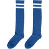 Blue Striped Knee Socks - Versatile One Size Fit - Ultimate Comfort & Style Socks Ideal For Athletics, Everyday Wear & Festive Parties - 1 Pair view 1