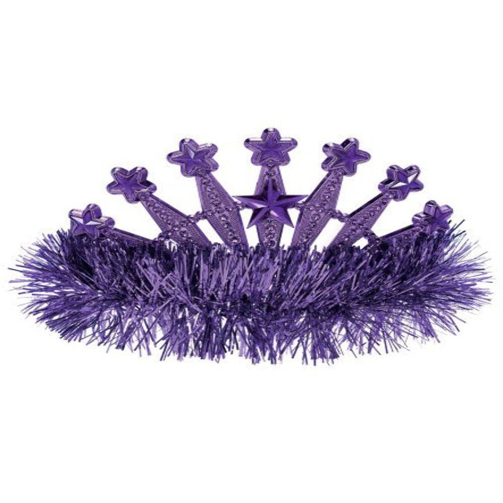 Amscan 395896.14 Tiara Party Accessory - 4"x 5" - Purple, 1 Pc