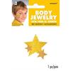 Amscan 395938.09 Glitter Spirit Assorted Sizes Stars Body Jewelry, Yellow view 1