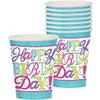 Amscan Sweet Birthday Party Paper Cups Tableware, Paper, 9oz., Pack of 8 view 2
