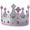 amscan "Silver Chic Child Paper Crown, 5 1/4"" x 22"", Multi Color" view 1
