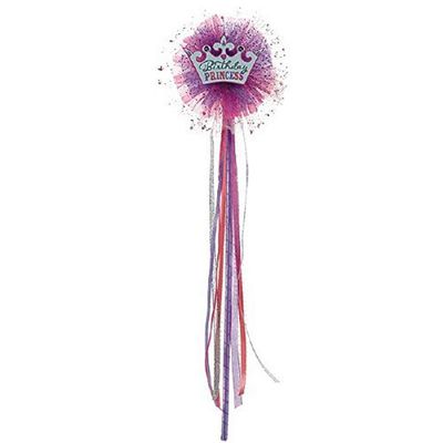 Amscan Birthday Princess Wand, 18" x 5 1/2", Pink