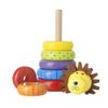 Orange Tree Toys Lion Stacking Ring | Colorful Wooden Educational Puzzle for Toddlers 1+, Sustainably Made, Perfect for Learning Size Differentiation view 2
