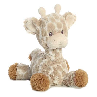Aurora Snuggly Loppy Giraffe Baby Stuffed Animal - Comforting Companion - Imaginative Play - Brown 8 Inches