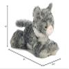Aurora Adorable Mini Flopsie Lily Stuffed Animal - Playful Ease - Timeless Companions - Gray 8 Inches view 4