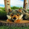 Aurora Realistic Miyoni Lying Wolf Stuffed Animal - Lifelike Details Make a Cherished Companion - Perfect for Decorating Bedrooms or Classrooms - Gray 11.5 Inches view 3