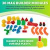 POPULAR PLAYTHINGS Mag Builder Building Set, Magnetic Connecting Toy for Kids Imagination and Creative Play, Crazy Shapes Gift for Children - 30 Piece view 3
