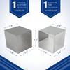 Tungsten & Aluminum Cube Set - 1.5" - One Kilo Tungsten & 150g Aluminum view 3