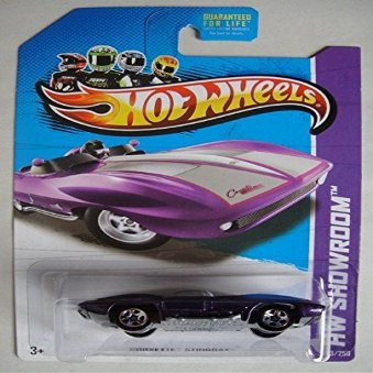 Hot Wheels Purple Corvette Stingray 203/250 5 Spoke Die Cast Car