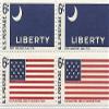 1968 US Postage Stamp Block Of 4 Flags 6 Cent MNH Scott #1345 And #1346 view 1