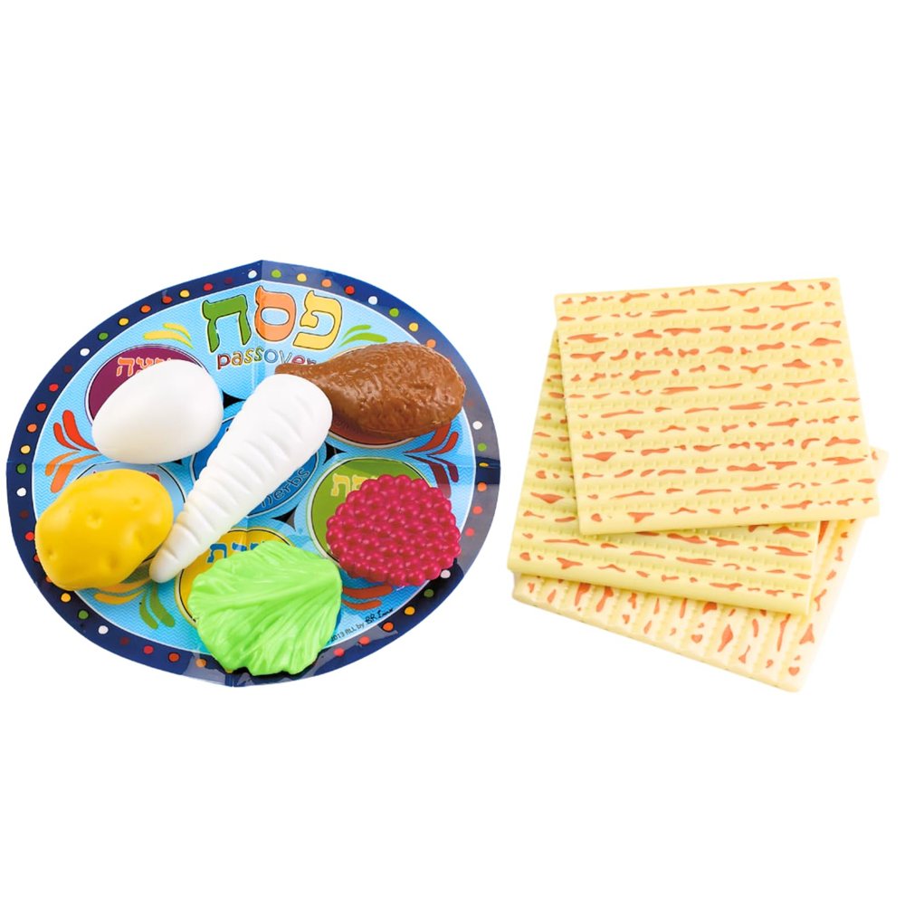 Rite Lite Toy Passover Plastic Seder Food Set- Decorations For Pesach Holiday