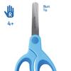 Westcott Softgrip Children's Scissors Blue Right-Handed | Ergonomic Handle for preschoolers | 13 cm (5") Ideal for Children's Hands | Rounded tip | E-21581 00 view 4