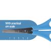 Westcott E-2150S Kids Scissor Witch cm-Scale, Blunt tip, 5"/13 cm, 30 pcs. Assorted, Right- and lefthanded use view 3