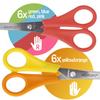 Westcott E-2151S Kids Scissor witch cm-scale, pointed tip, 5"/13 cm, 30 pcs. assorted, right- and lefthanded use view 4