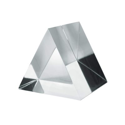 EISCO Equilateral Prism, 2" (50mm) Length, Faces - Triangular, 60 Degree Angles Polished Acrylic Excellent for Physics, Light Refraction & Wavelength Experiments, Photography- Eisco Labs
