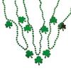 Fun Express - Pl Metallic Beads W/shamrocks for St. Patrick's Day - Jewelry - Mardi Gras Beads - Misc Mardi Gras - St. Patrick's Day - 24 Pieces view 1