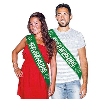 AWARD BAND 18 YEARS MAGGIORENNE 81332 GREEN METAL