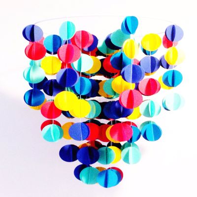 Baby Crib Mobile in Rainbow Brights, Baby Boy Mobile, Nursery Mobile