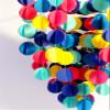 Baby Crib Mobile in Rainbow Brights, Baby Boy Mobile, Nursery Mobile view 4