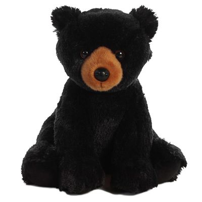 Aurora Cuddly Black Bear Stuffed Animal - Cozy Comfort - Endless Snuggles - Black 14 Inches