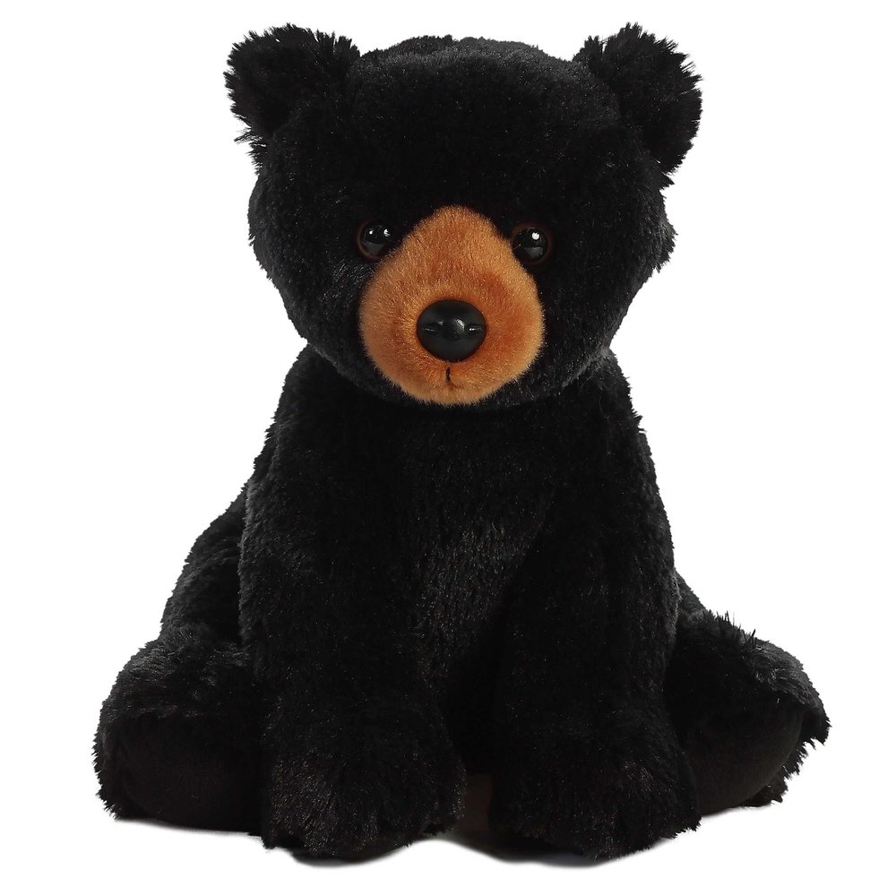 Aurora Cuddly Black Bear Stuffed Animal - Cozy Comfort - Endless Snuggles - Black 14 Inches