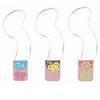 Girls Pink Polka Dot Bag With Shoulder Strap EA14653 (Brown) view 2