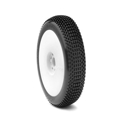 AKA Racing 14006WRW 1/8 Buggy Enduro Ultra Soft Evo Wheel Premount White 2