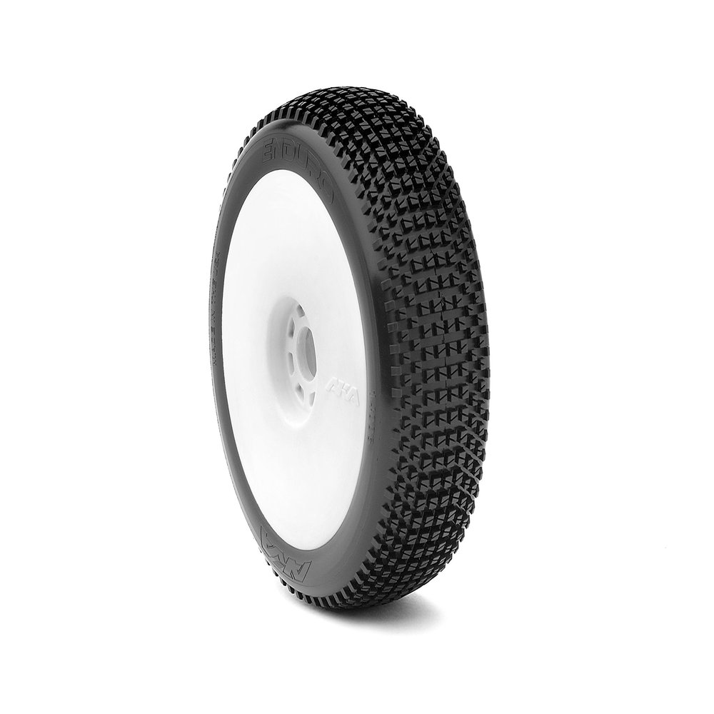 AKA Racing 14006WRW 1/8 Buggy Enduro Ultra Soft Evo Wheel Premount White 2