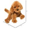 Douglas Addie Caramel Labradoodle Dog Plush Stuffed Animal | 16-Inch Long view 2