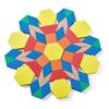 hand2mind Foam Pattern Blocks, Foam Shapes, Geometric Shapes for Kids, Pattern Play, Toddler Pattern Blocks, Shapes for Kindergarten, 3D Shapes Manipulatives, Sorting Math (Set of 250) view 1