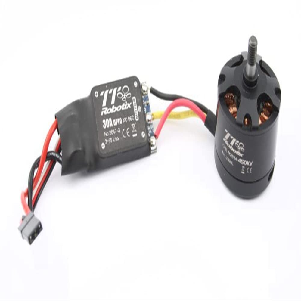 Robotix Regler 8047-G 2-6S 30A + Motor OBLM2814 450KV max. 625g Schubkraft TTG