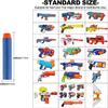 Nerf N Strike Blaster Compatible Dart Bullets, Compatible with All Elite 2.0 Series Blasters Blue (100 Blue) view 3