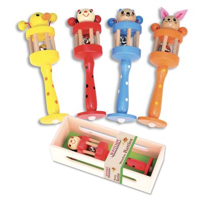 Bontempi 56 1410 Wooden Rattles, Multi-Color