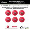 Champion Sports 6" Neon Red Rhino Skin Low Bounce Dodgeball Set view 3