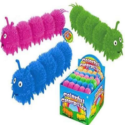 Toysmith Colorful Caterpillar Puffer Ball Party Set Bundle - (Assorted Colors) by Toysmith