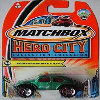 MATCHBOX HERO CITY GREEN VOLKSWAGEN BEETLE 4X4 #54 by Matchbox