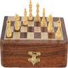 ChessBazar Magnetic Travel Pocket Chess Set - Staunton 7x7 Inch Folding Game Board - Handmade in Fine Rosewood - 2 Players, Age 14+ view 3