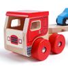 Bigjigs Toys, Wooden Car Transporter, Toy Car Ramp, Wooden Toys, for 1 Year Old Boys, Push Along Baby Vehicle Toy view 3