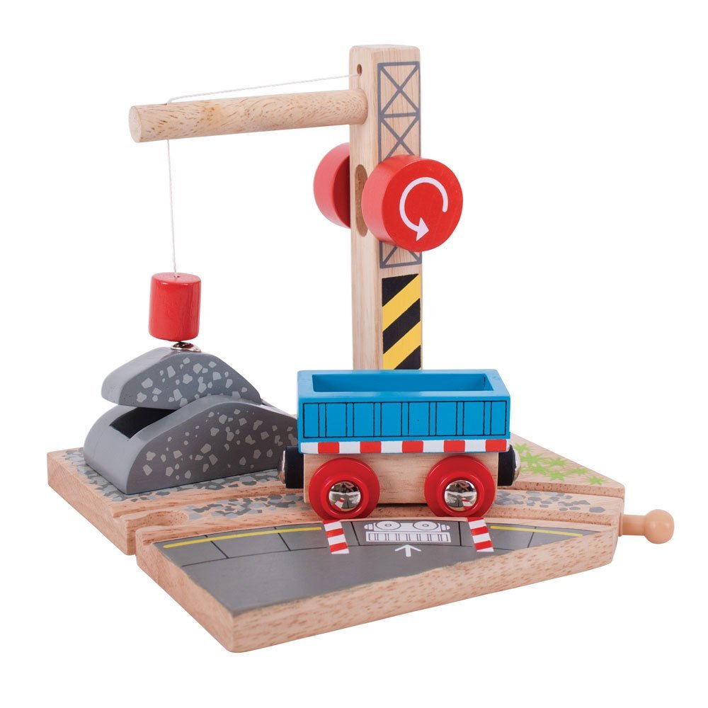 Bigjigs Rail Gravel Crane for Train Set