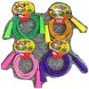 12 Pieces (1 Dozen) Bulk Lot of Deluxe Neon Exercise Fun Kids Jump Ropes in Assorted Colors view 1