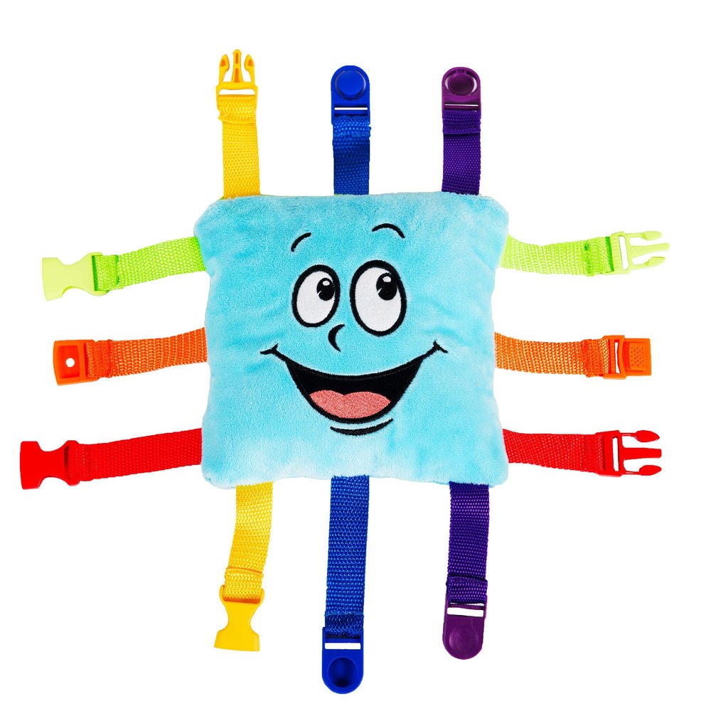 Buckle Toys - Bubbles Square - Learning Activity Toy - Develop Motor Skills and Problem Solving - Easy Travel Activities for Kids Toy