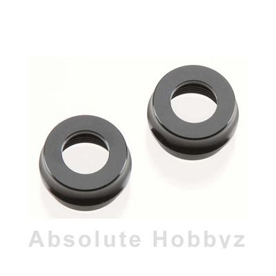 Hot Bodies Big Bore Shock Bottom Cap - Black/2pcs