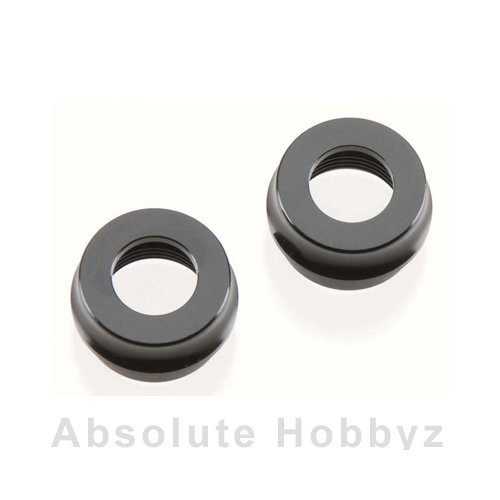 Hot Bodies Big Bore Shock Bottom Cap - Black/2pcs