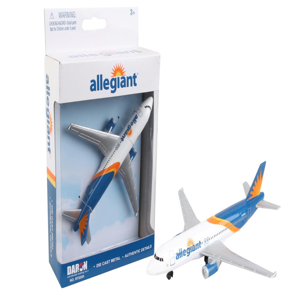 Daron Toy Airplane Allegiant Air Die-Cast Metal Model Airplane Toy with Plastic Parts for Kids Ages 3+