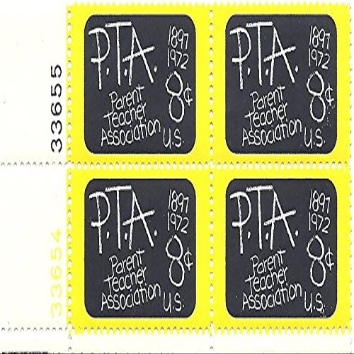 1972 US Postage Stamp Plate Block 8 Cent PTA MNH Scott # 1463