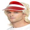 Smiffys 80s Sun Visor Red view 2